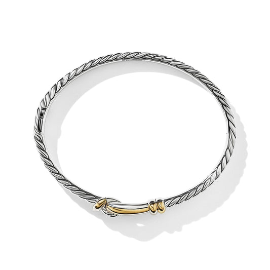 Thoroughbred Loop Bracelet with 18K Yellow Gold - David Yurman- Diamond Cellar
