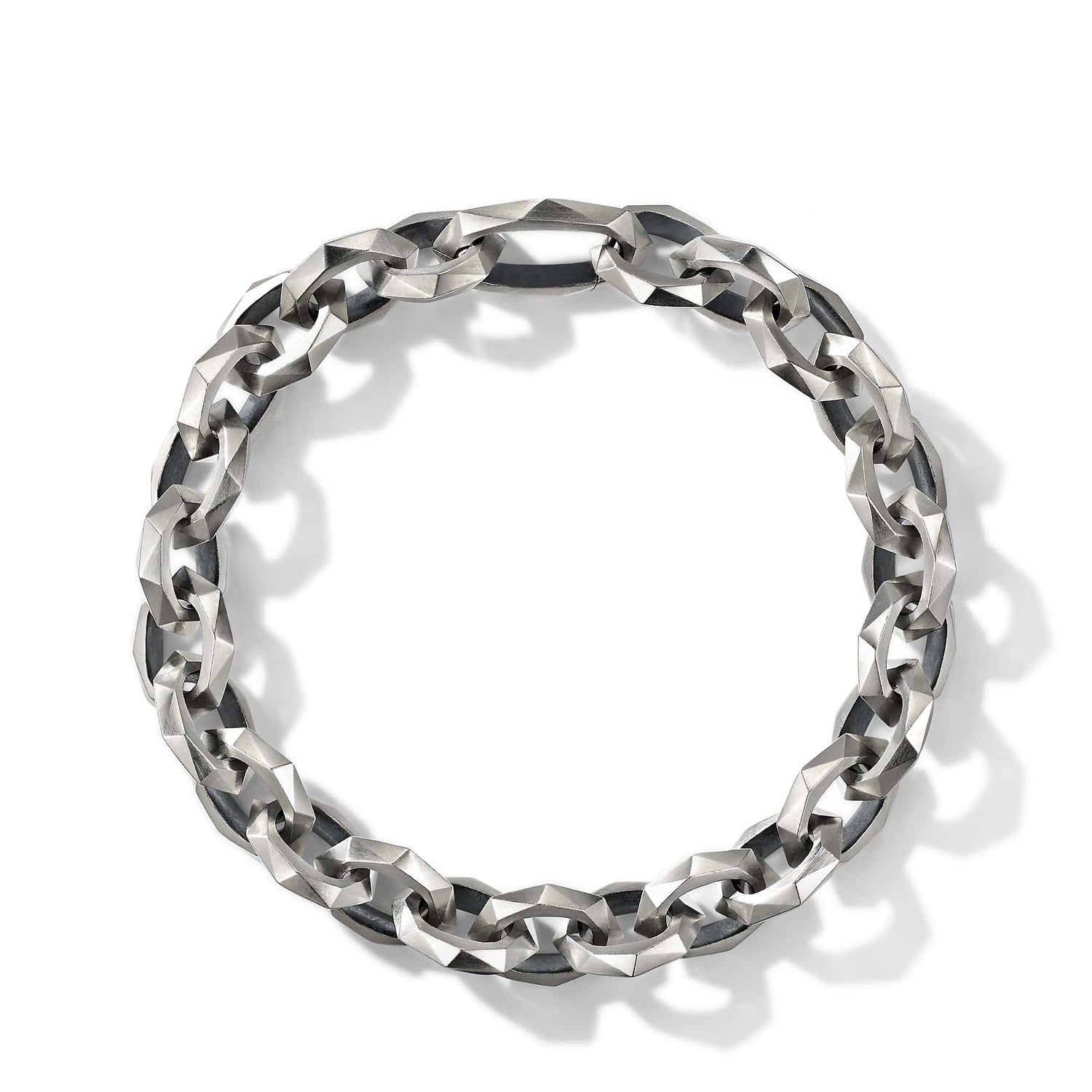 Torqued Faceted Chain Link Bracelet - David Yurman- Diamond Cellar