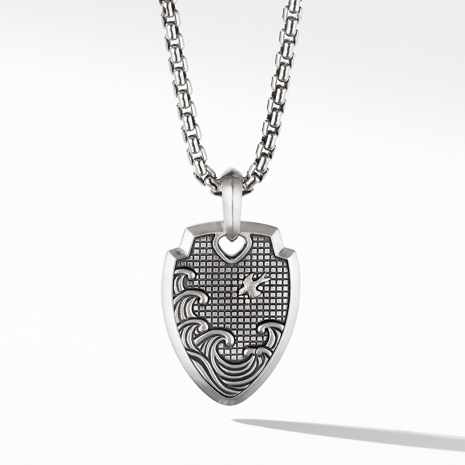 Waves Shield Pendant - David Yurman- Diamond Cellar