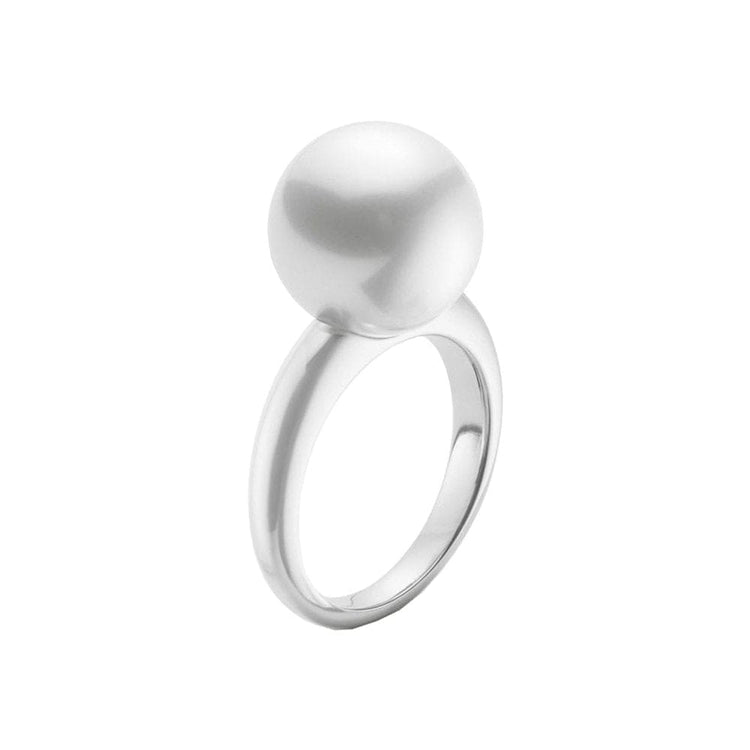 White South Sea Pearl Ring - Mikimoto- Diamond Cellar