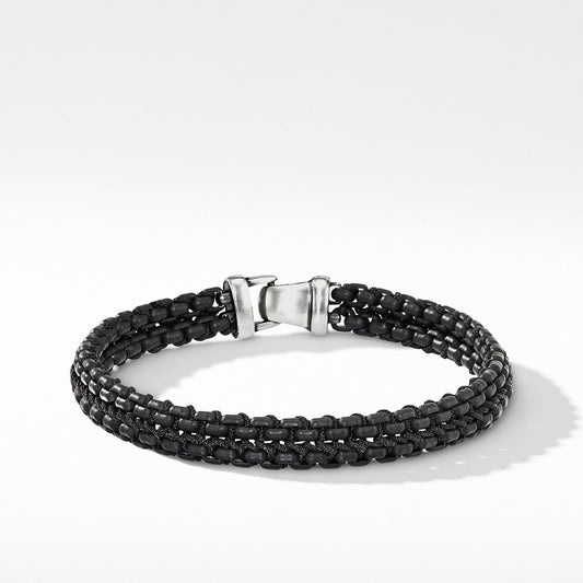 Woven Box Chain Bracelet in Black - David Yurman- Diamond Cellar