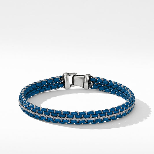 Woven Box Chain Bracelet in Navy - David Yurman- Diamond Cellar