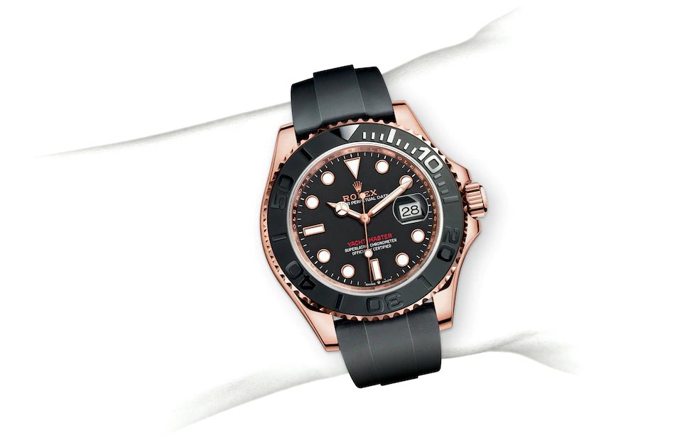 Rolex Yacht-Master 126655 40mm Everose Gold Oysterflex *New with